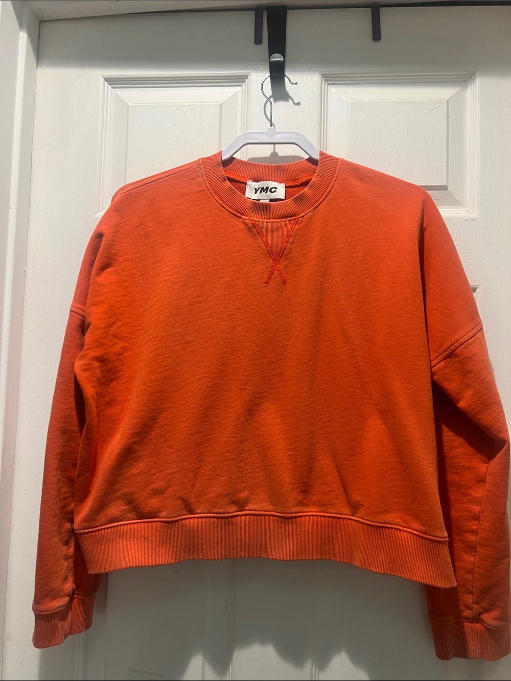 YMC Bold Orange Crewneck Sweatshirt
